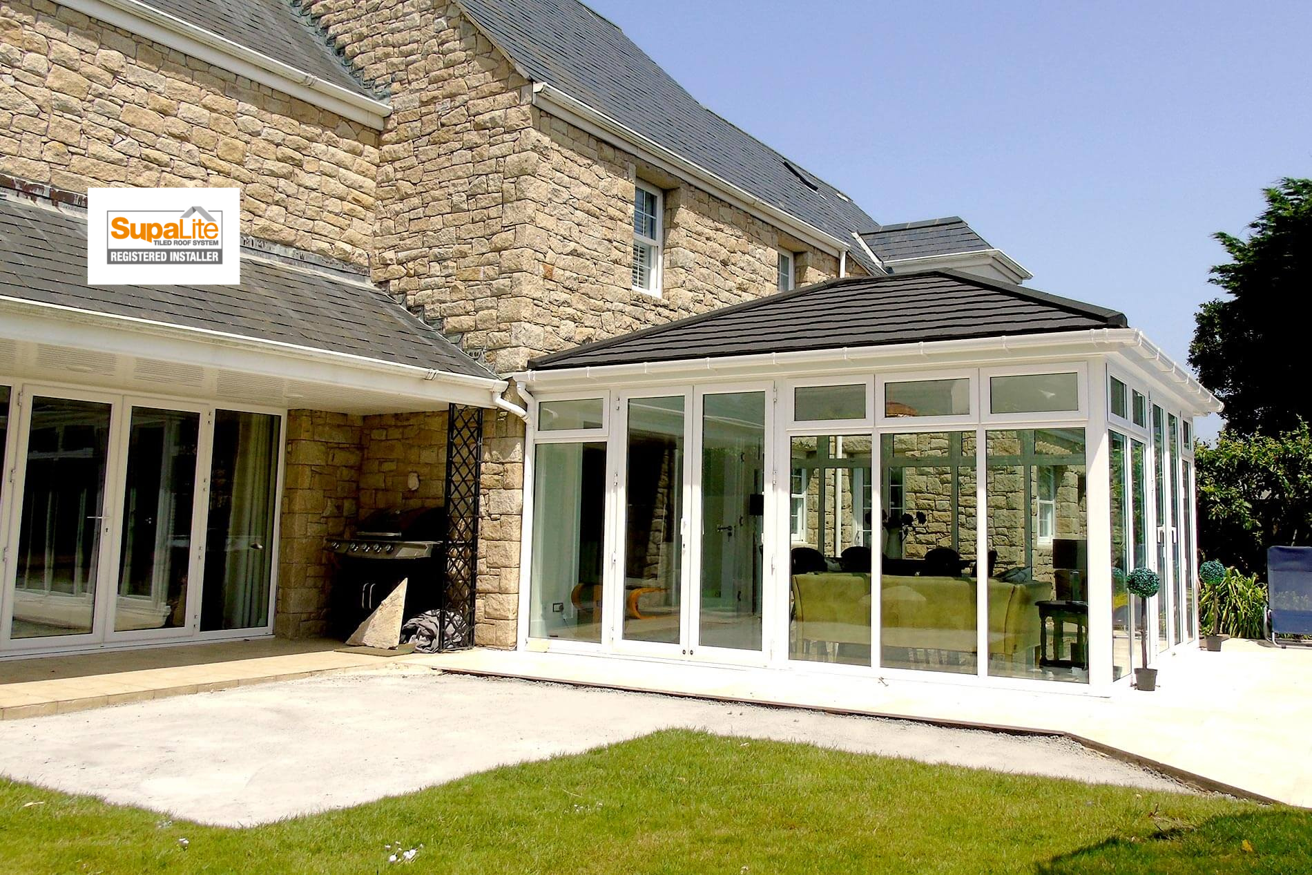Supalite tiled conservatory roof