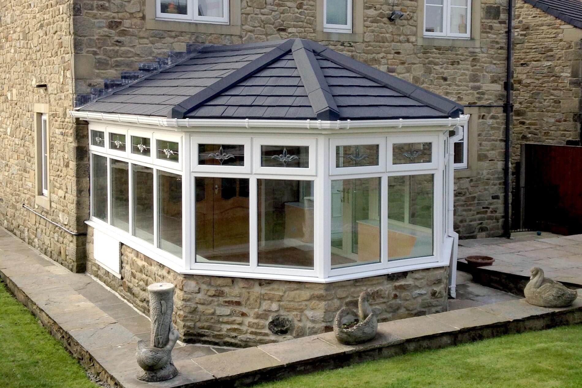 tiled conservatory victorian style