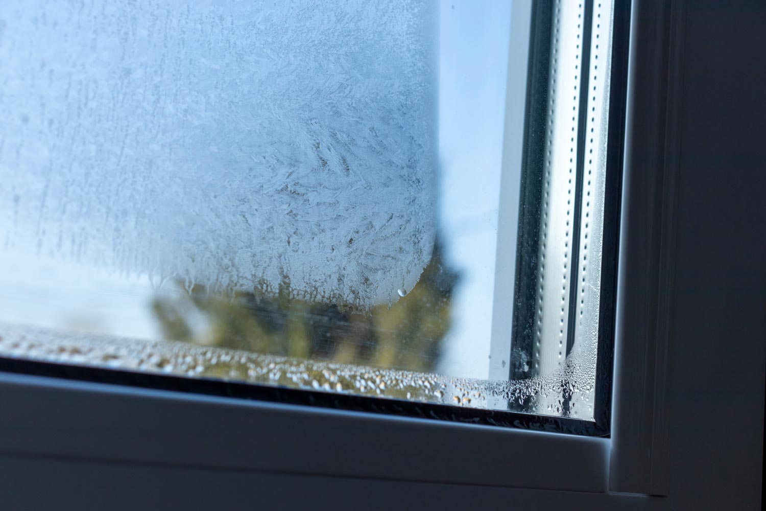 closeup double glazed windos
